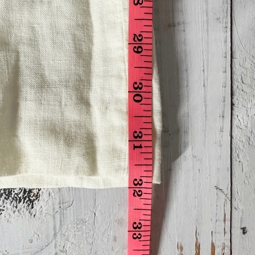 L’AGENCE Dee High Rise Sailor Linen Pants Bone color Size 25 - Picture 12 of 12